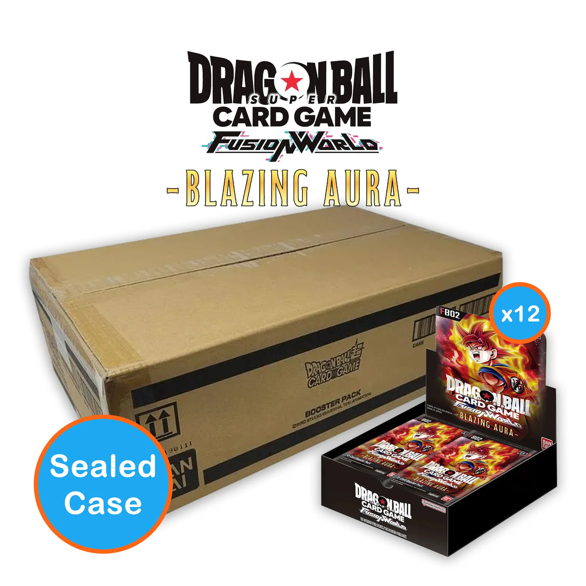 Dragon Ball Super - Fusion World FB02 Blazing Aura Booster Box Case (EN)