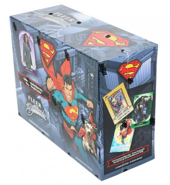 Fleer Brilliants Superman Trading Cards Display