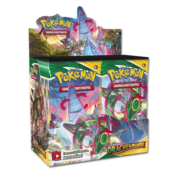 POKÉMON TCG SCHWERT & SCHILD DRACHENWANDEL DISPLAY DEUTSCH