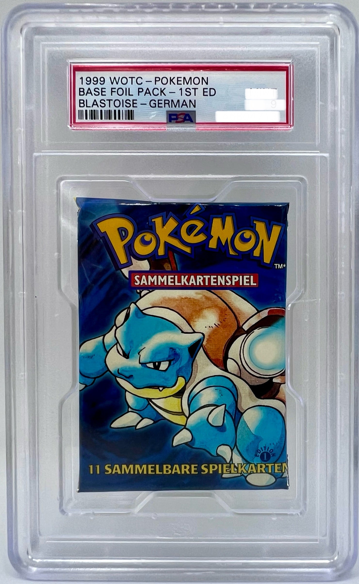 Pokmon TCG Base Set Booster 1. Edition Turtok PSA Deutsch Pokmon TCG Base Set Booster 1. Edition Turtok PSA Deutsch