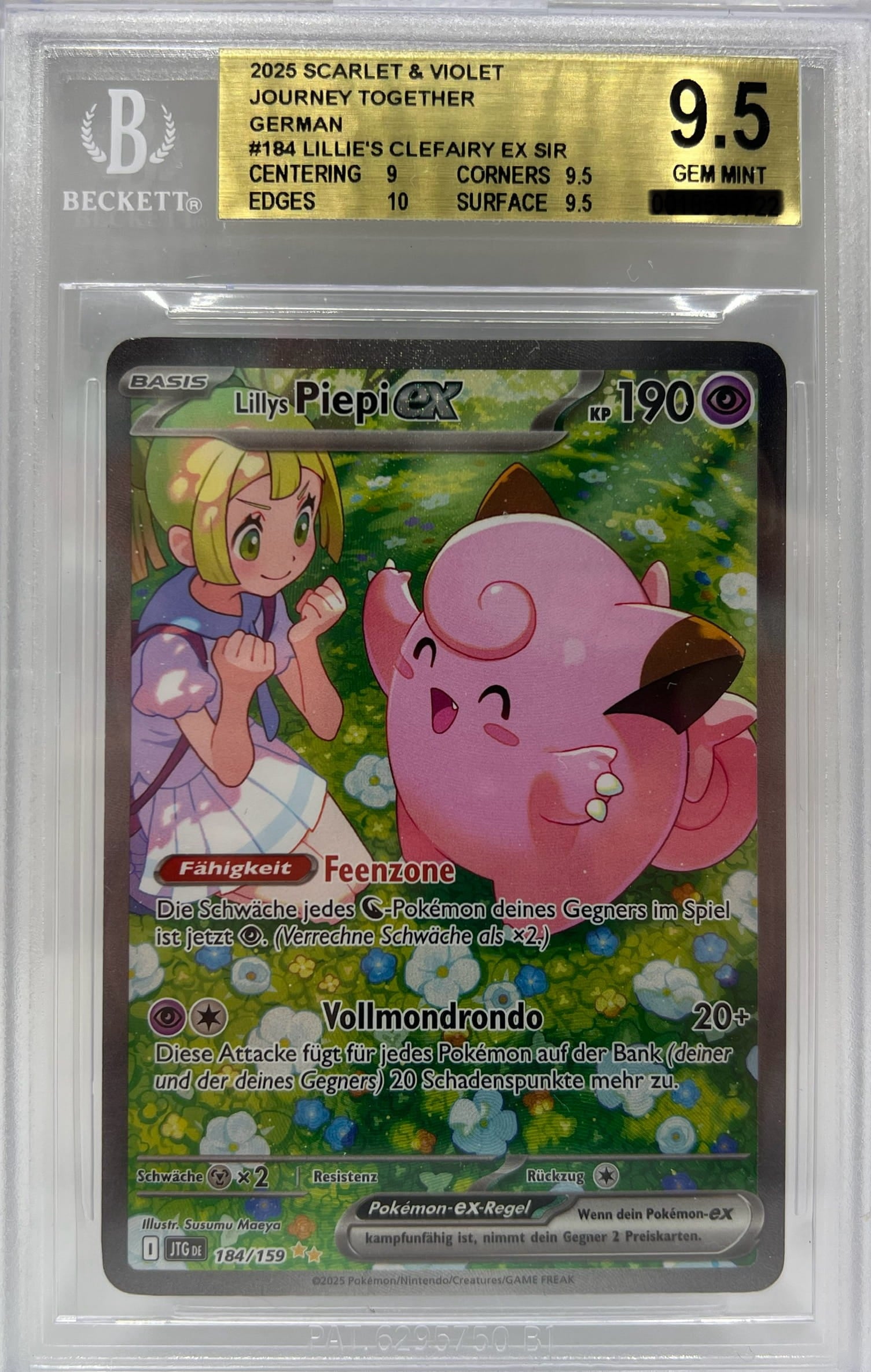 Pokemon Reisegefährten Lillys Piepi EX BECKETT 9.5 Gem Mint.jpg