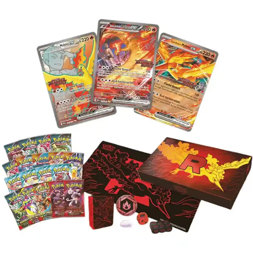 Pokemon TCG - Team Rockets (Lavados) Moltres EX Ultra Premium Kollektion - Englisch