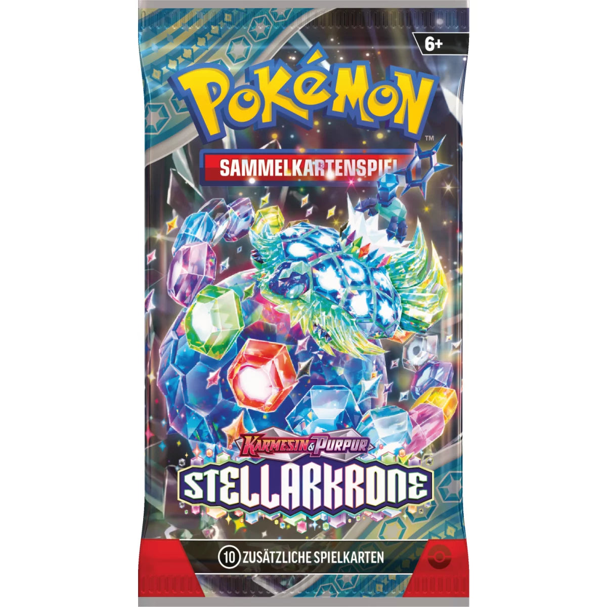 Pokémon TCG Karmesin & Purpur Stellarkrone 1x Booster (Deutsch)