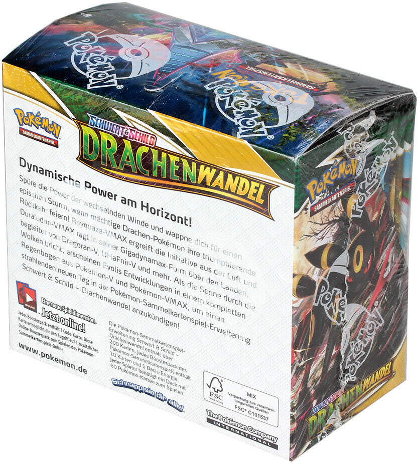 Pokémon TCG Schwert & Schild Drachenwandel Display Deutsch