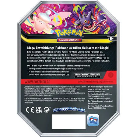 Pokemon Tin-Box Mega-Mondschein: Mega-Pixi