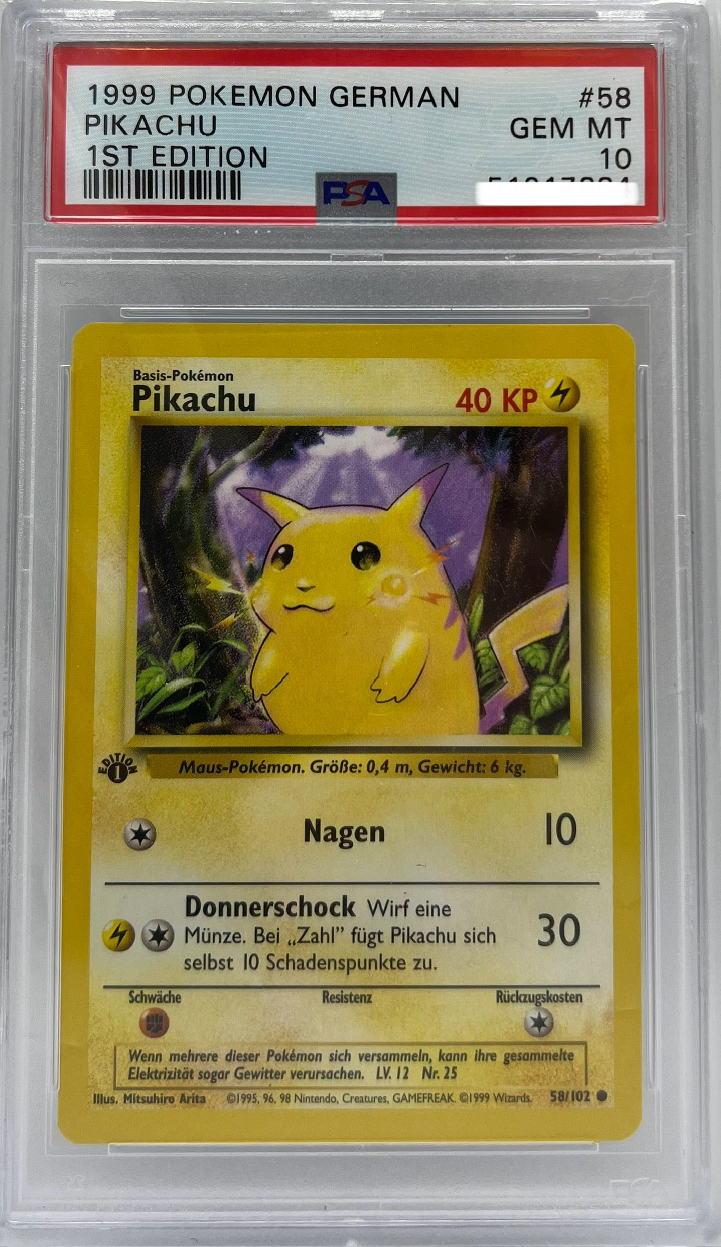 Pokemon Base Set - Pikachu 1st Edition