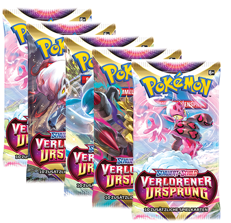 Pokémon TCG Schwert & Schild Verlorener Ursprung 1x Booster Deutsch