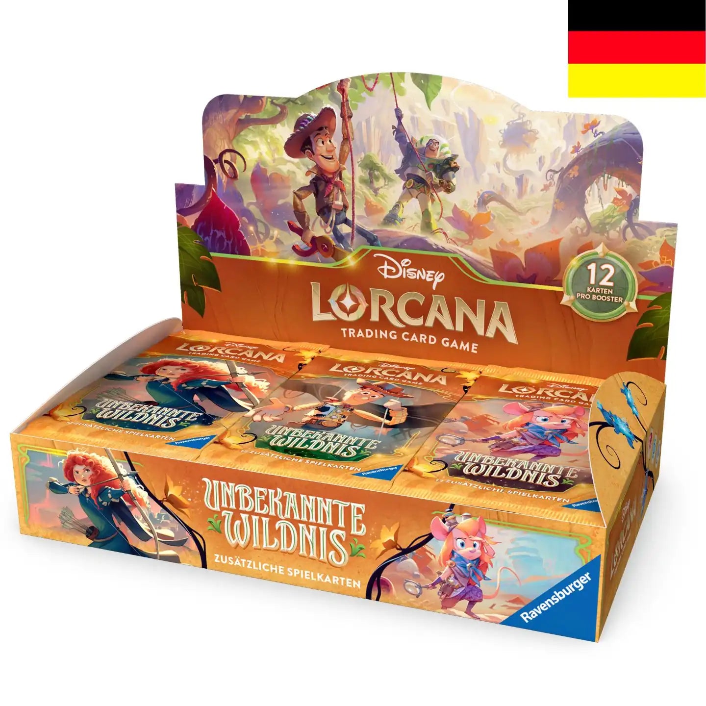 Disney Lorcana TCG Unbekannte Wildnis Booster Display Deutsch