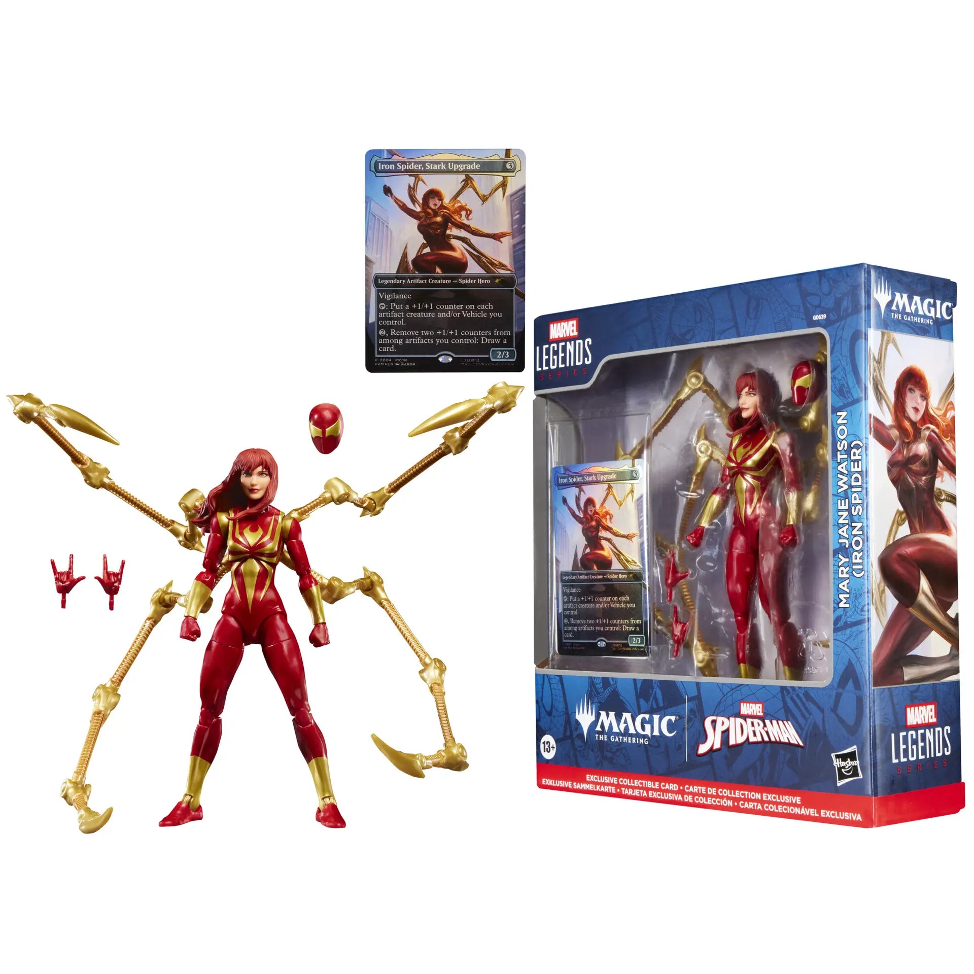 Marvel Legends Magic: The Gathering Actionfigur Mary Jane Watson (Iron Spider) (plus exklusive Foil-Karte) 15 cm