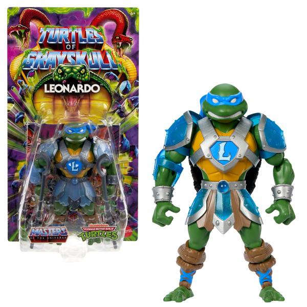 MOTU x TMNT: Turtles of Grayskull Actionfigur Leonardo