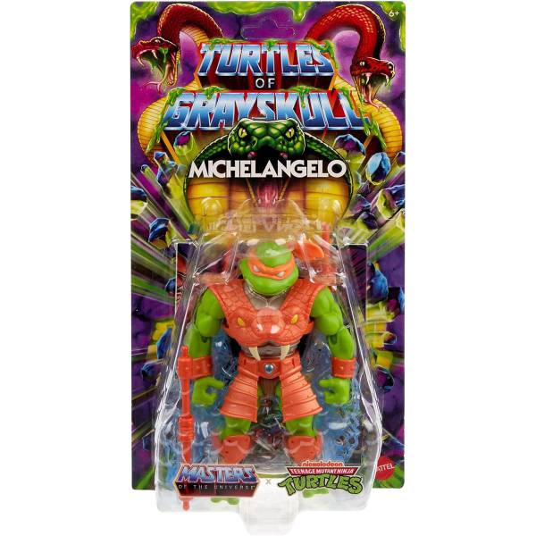 MOTU x TMNT: Turtles of Grayskull Actionfigur Michelangelo