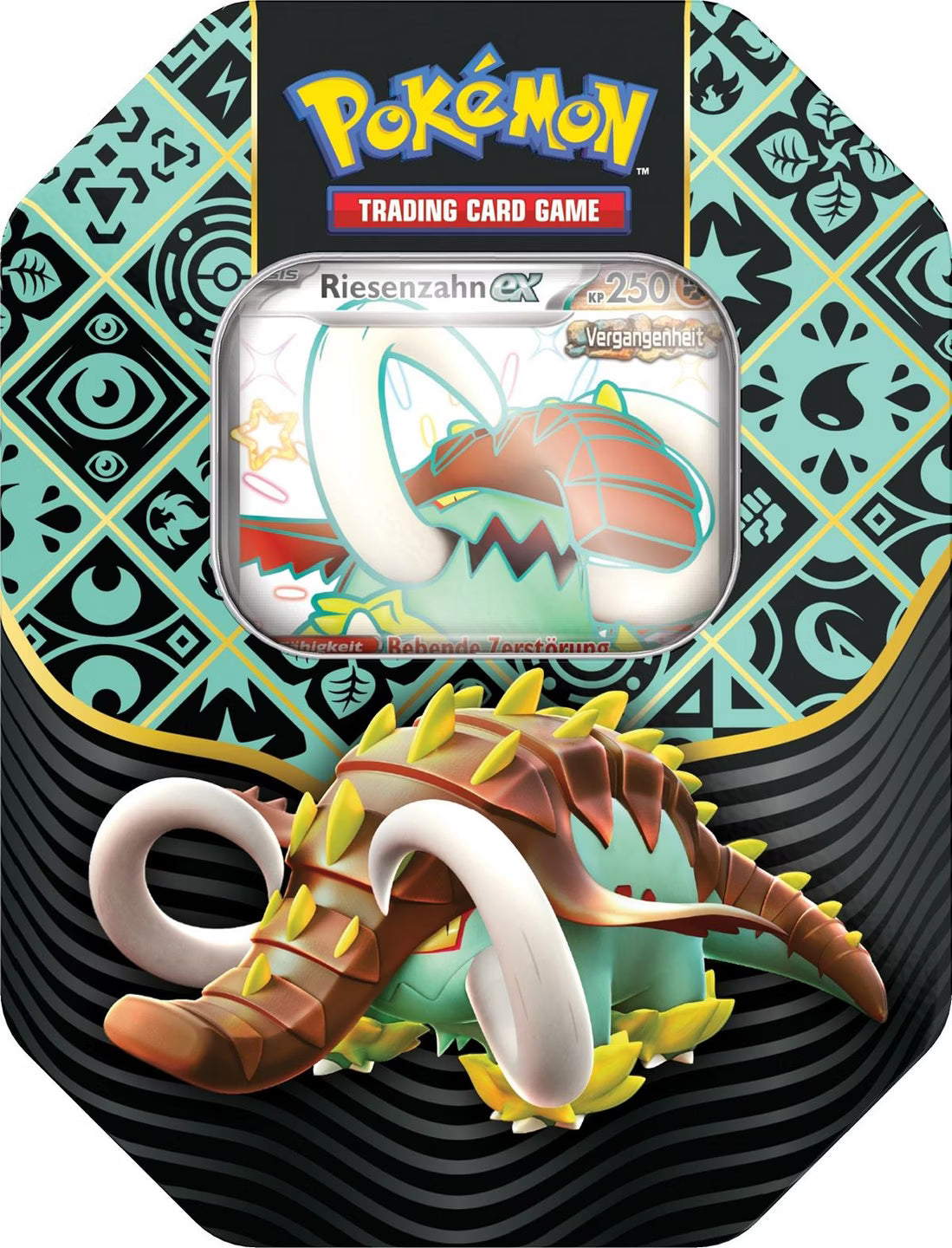 Pokemon Paldeas Schicksale: Riesenzahn ex Tin Box
