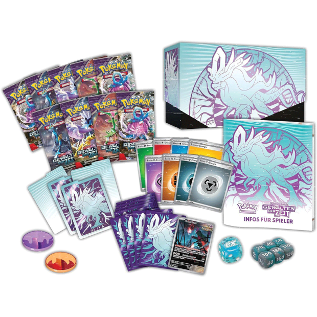 Pokémon Top-Trainer-Box Karmesin & Purpur - Gewalten der Zeit