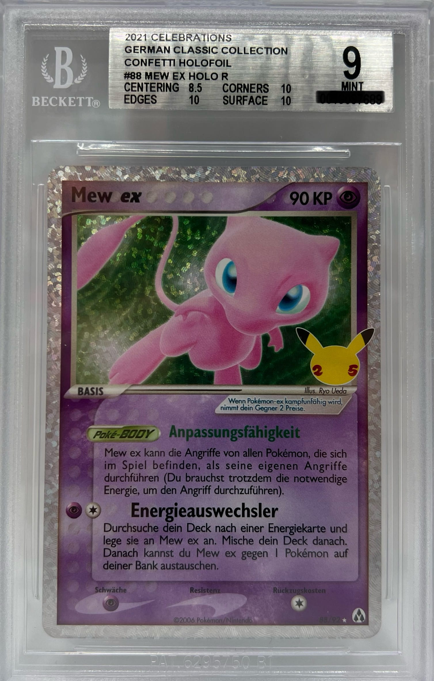 Pokemon Celebrations Classic Collection Mex EX BECKETT 9 Mint.jpg