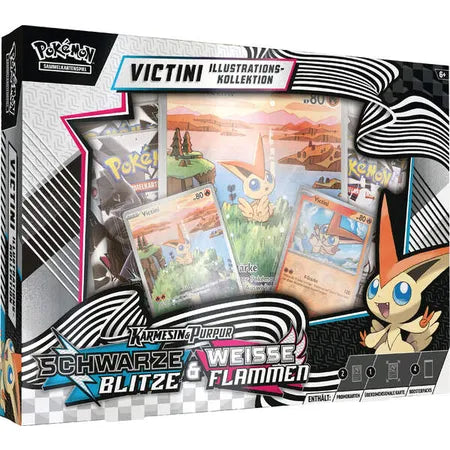 Pokemon Illustrations-Kollektion - Schwarze Blitze und Weisse Flammen: Victini