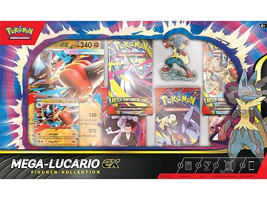 Pokémon Mega-Lucario Figuren-Kollektion Sammelkarten