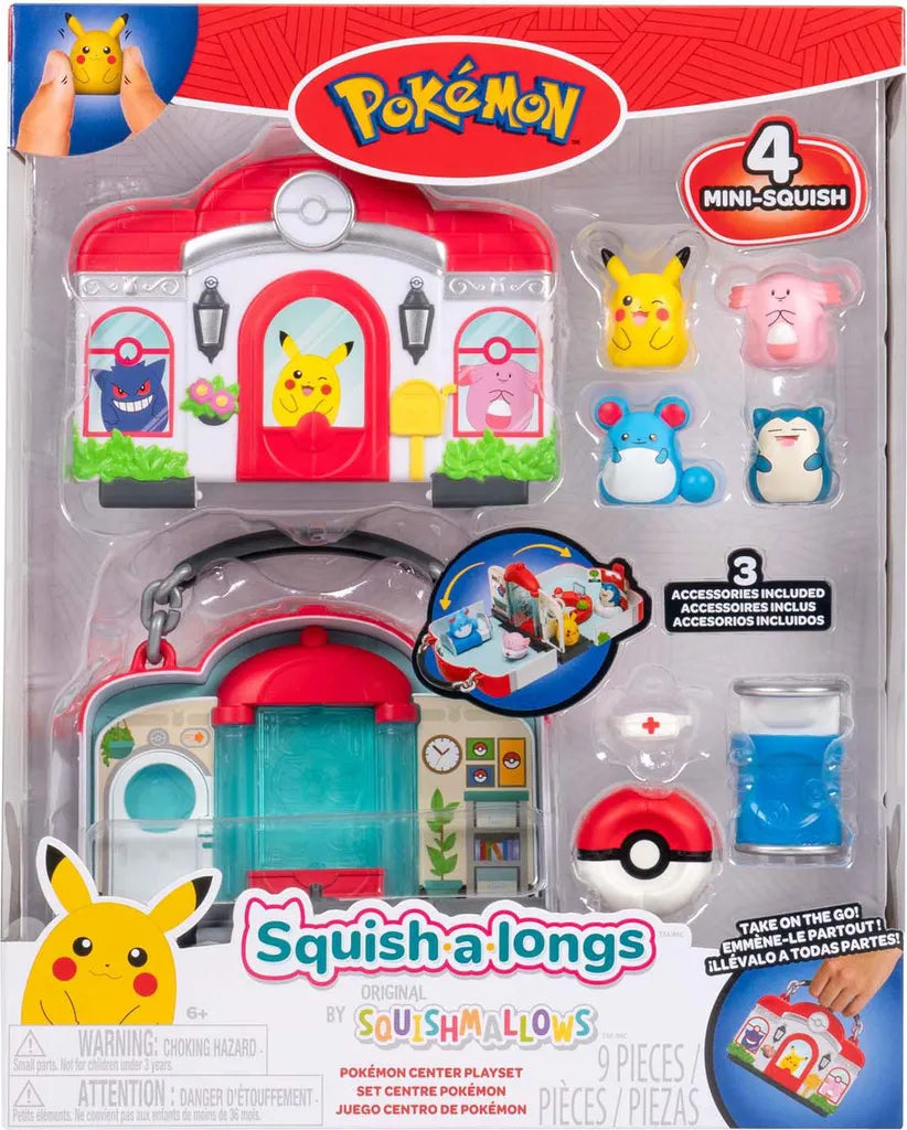Pokemon POK Center Playset - Squishalongs