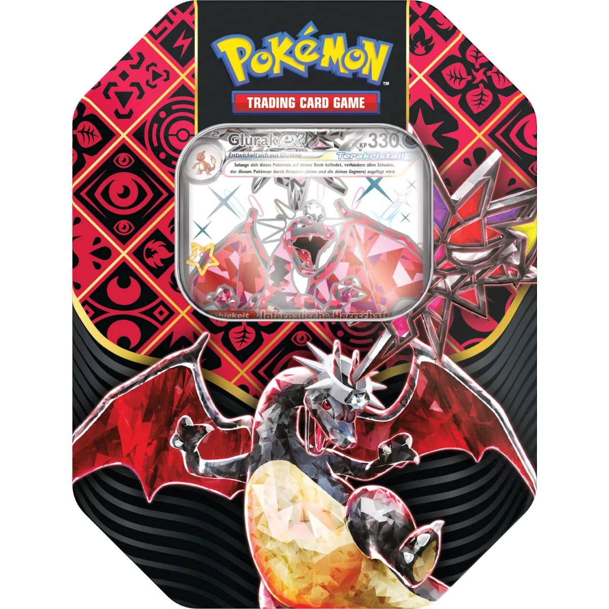 Pokemon Paldeas Schicksale: Terakristall Glurak ex Tin Box (DE)