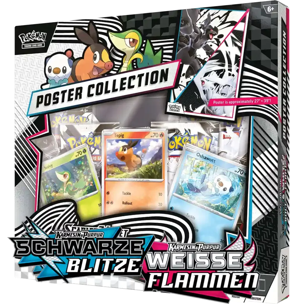 Pokemon Schwarze Blitze & Weisse Flammen - Poster Kollektion