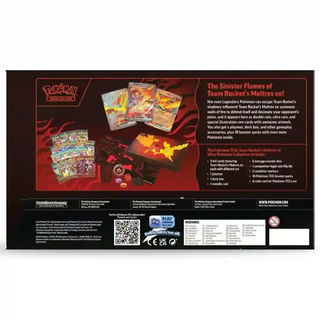 Pokemon TCG - Team Rockets (Lavados) Moltres EX Ultra Premium Kollektion - Englisch