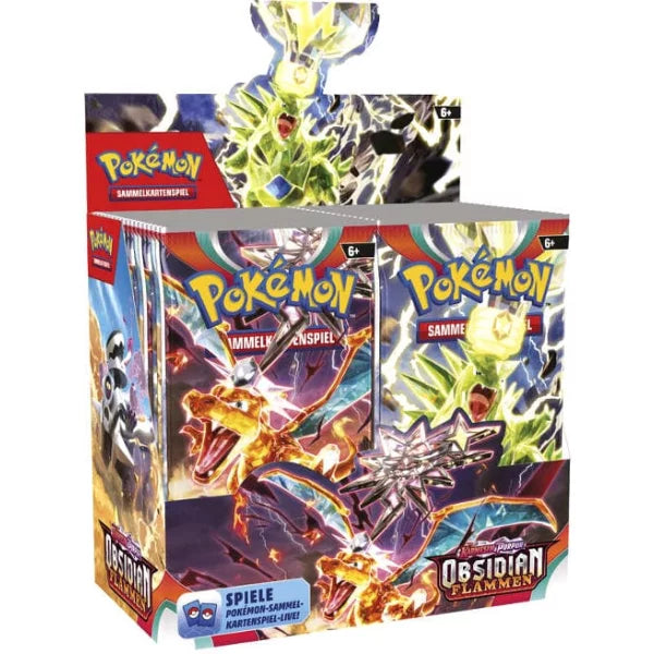 Pokémon TCG Karmesin & Purpur Obsidian Flammen Display (Deutsch)