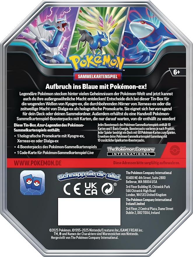 Pokémon TCG Tin Box Dialga EX (Deutsch)