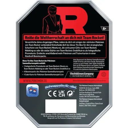 Pokemon Tin-Box Team Rocket: Team Rockets Mewtu-EX