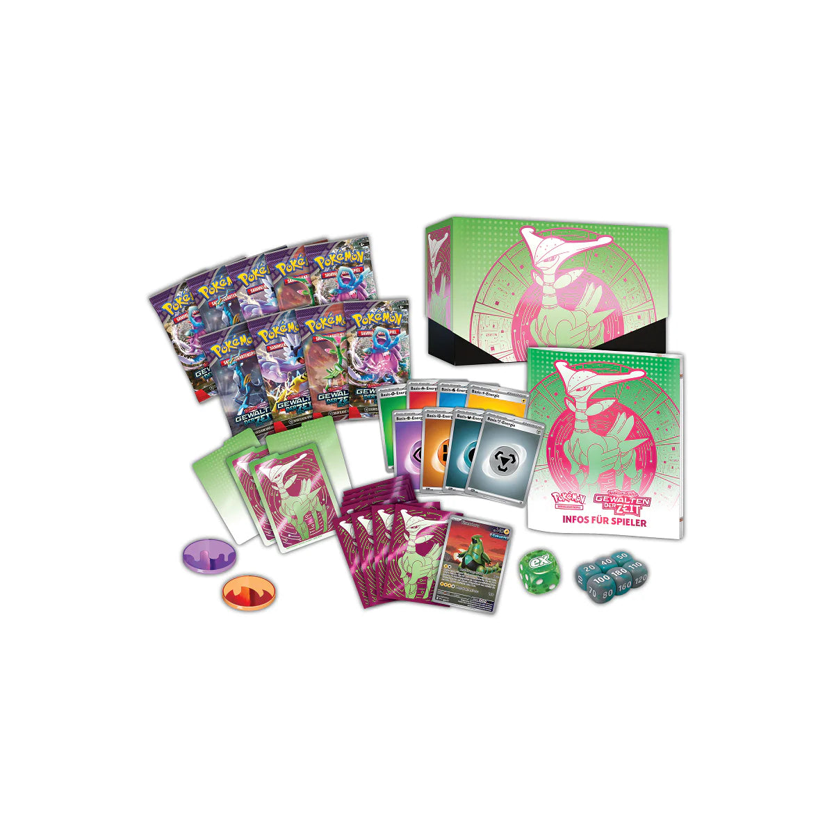 Pokémon Top-Trainer-Box Karmesin & Purpur - Gewalten der Zeit