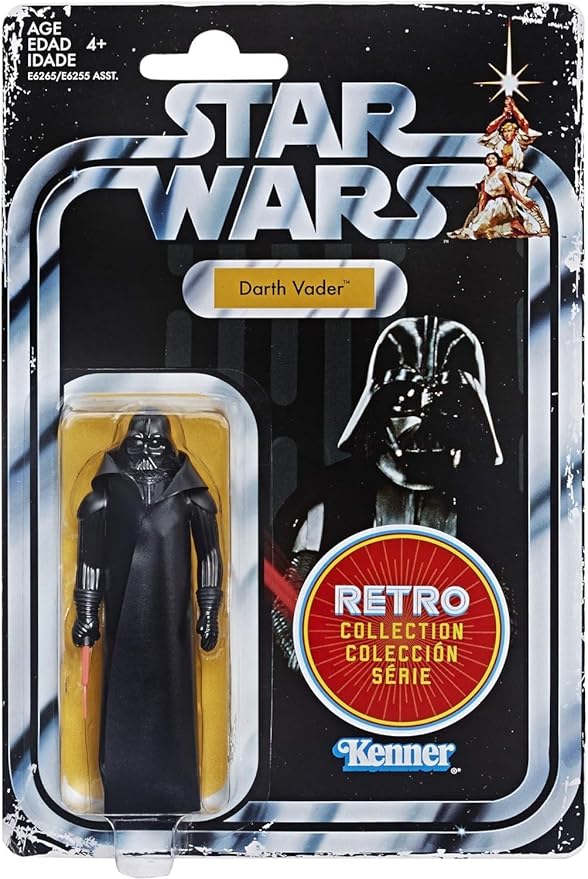 Star Wars The Retro Collection A New Hope E6265 Figur mit Gelenken Darth Vader Hasbro
