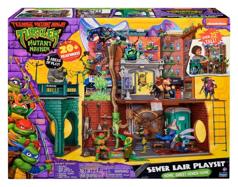 Teenage Mutant Ninja Turtles: Mutant Mayhem Spielset Sewer Lair New Version
