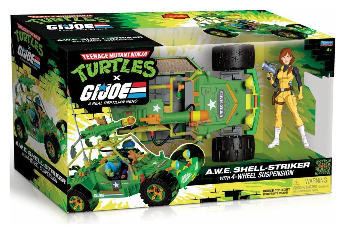 Teenage Mutant Ninja Turtles x G.I. Joe
Crossover Classics Fahrzeug A.W.E.
Shell-Striker mit Figur
