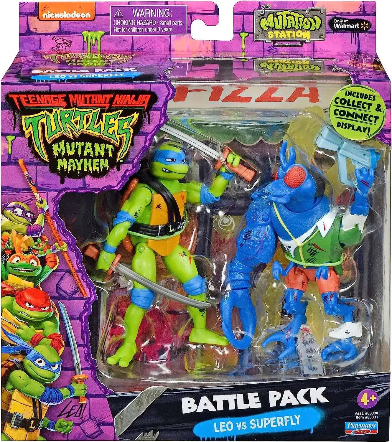 Teenage Mutant Ninja Turtles Mutant Mayhem Mutation Station Leonardo vs Superfly