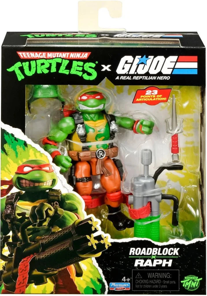 Teenage Mutant Ninja Turtles x G.I. Joe Crossover Classics Actionfigur Raphael x Roadblock 12 cm