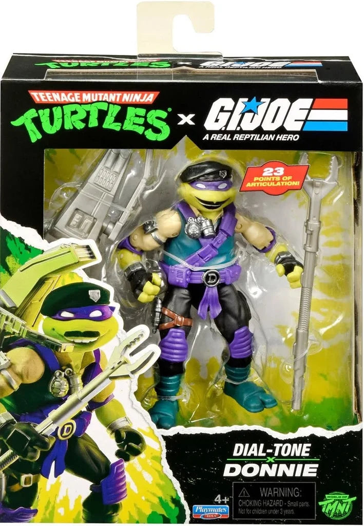 Teenage Mutant Ninja Turtles x G.I. Joe Crossover Classics Donatello x Dial-Tone 12 cm